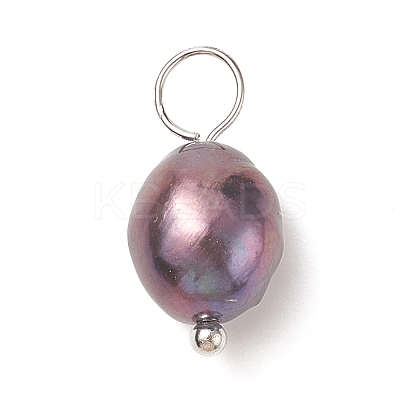 Natural Cultured Freshwater Pearl Pendants PALLOY-JF01949-02-1