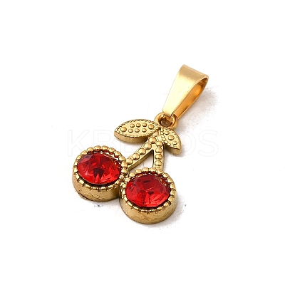 304 Stainless Steel Rhinestone Pendants STAS-Z158-07G-01A-1