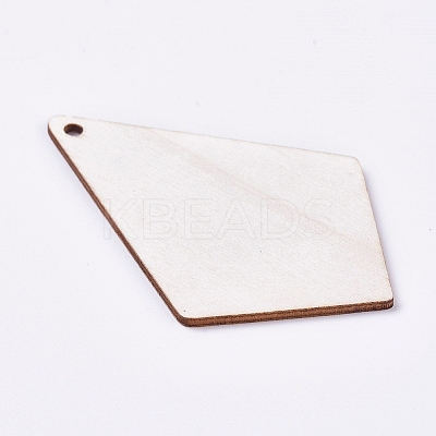Unfinished Blank Wood Pendants WOOD-TAC0003-25-1