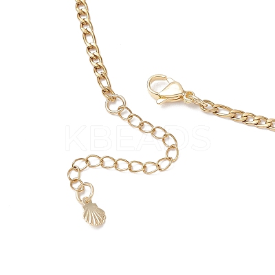 Summer Beach 304 Stainless Steel Starfish Dolphin & Natural Freshwater Shell Teardrop Pendant Necklaces for Women NJEW-JN05402-1
