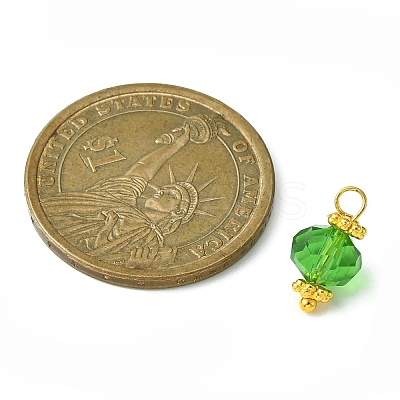 20Pcs 20 Color Glass Charms PALLOY-JF02222-1