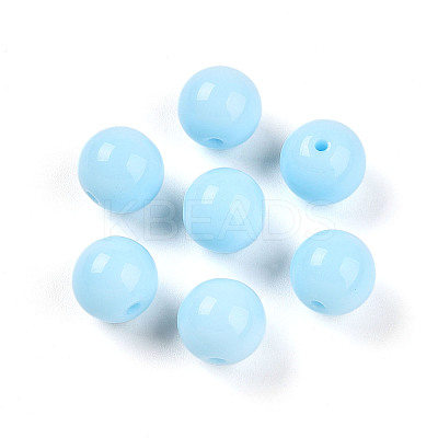 Opaque Solid Color Glass Beads LS-GLAA-N007-10mm-A12-1