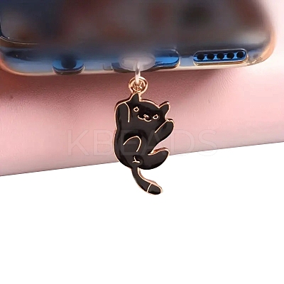 Cat Alloy Enamel Mobile Anti-Dust Plugs PW-WG27051-01-1
