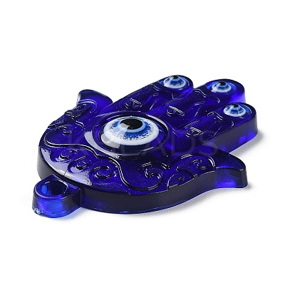 Blue Evil Eye Resin Pendants CRES-D012-01E-1