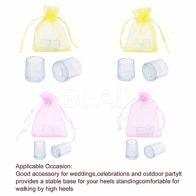 8Pair PVC High Heel Stoppers Protector FIND-GF0002-08B-1