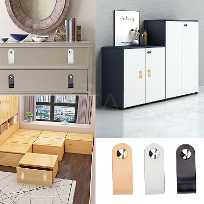 PU Leather Door Handles FIND-WH0052-53C-1