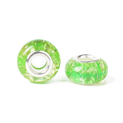 Rondelle Resin European Beads RPDL-A001-01-09-1