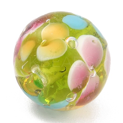 Round Lampwork Beads LAMP-H059-A03-1