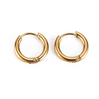 304 Stainless Steel Huggie Hoop Earrings STAS-S116-270G-1