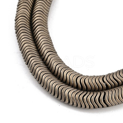 Electroplated Synthetic Non-magnetic Hematite Beads Strands G-H020-M01-21-1