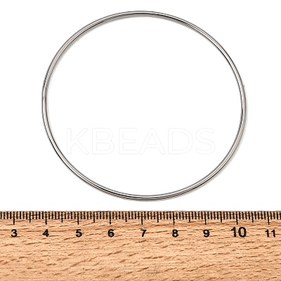 2MM 304 Stainless Steel Bangles for Women SA-CBA37BC-23B-P-1