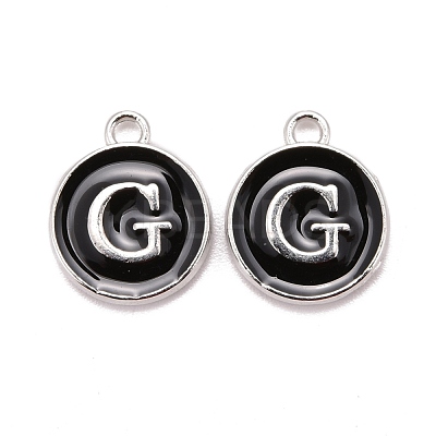 Platinum Plated Alloy Charms ENAM-S118-02G-P-1
