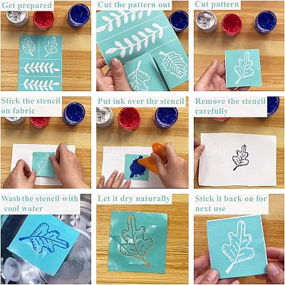 Self-Adhesive Silk Screen Printing Stencil DIY-WH0173-028-1