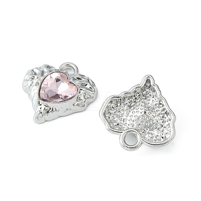 Rack Plating Alloy Glass Pendants FIND-YW0001-91B-1