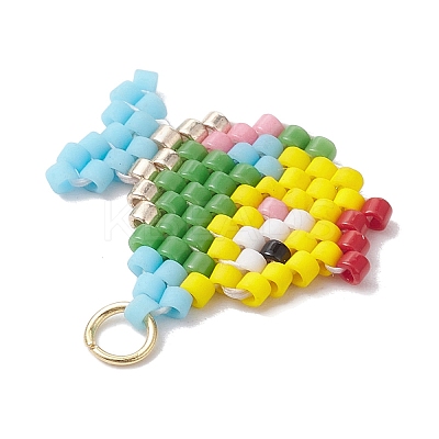 Handmade MIYUKI Delica Seed Loom Pattern PALLOY-MZ00171-1