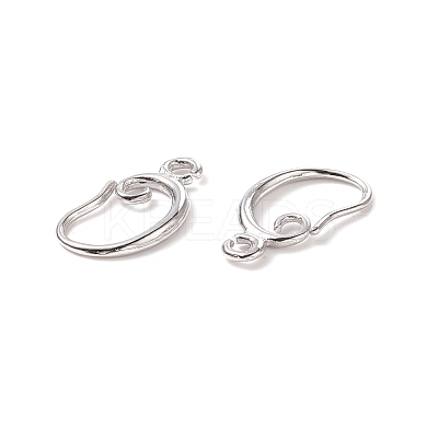 Brass Earring Hooks KK-F828-02P-1