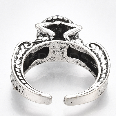 Alloy Cuff Finger Rings RJEW-T006-35B-1
