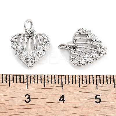 Brass Zircon Pendants KK-P271-24P-1