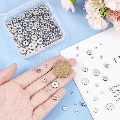 180Pcs 6 Styles 202 Stainless Steel Spacer Beads Sets STAS-AR0001-67-1