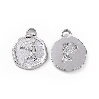 Non-Tarnish 304 Stainless Steel Pendants STAS-C003-04P-1