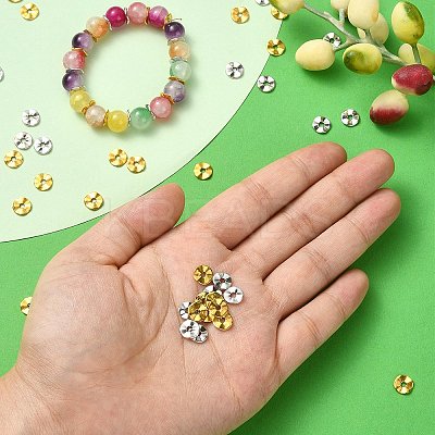 100Pcs 2 Colors Tibetan Style Wavy Spacer Beads TIBEB-YW0001-67-1