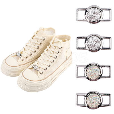 Alloy & Resin Shoelace Charms FIND-CP0002-94A-1