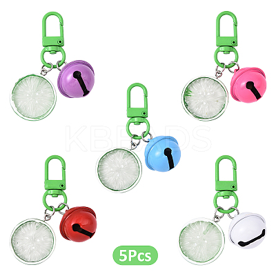 5Pcs Resin Pendant Decorations HJEW-YW00174-04-1