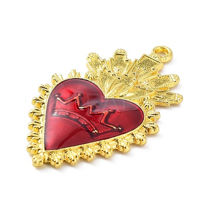 Alloy Enamel Pendants ENAM-P252-01G-1