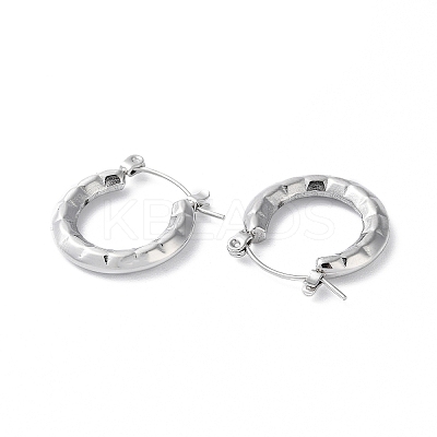 Non-Tarnish 304 Stainless Steel Hoop Earrings STAS-Z052-11P-1