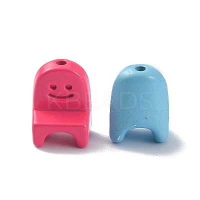 Spray Painted Alloy Beads PALLOY-Q445-06-1