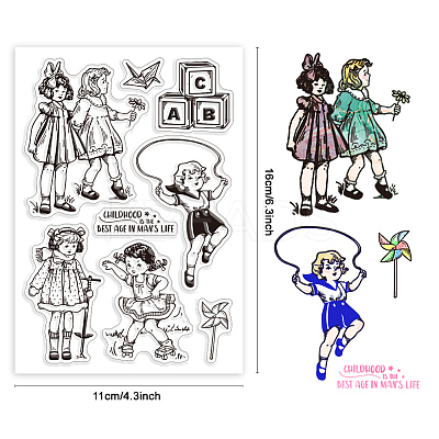 Custom PVC Plastic Clear Stamps DIY-WH0448-0148-1