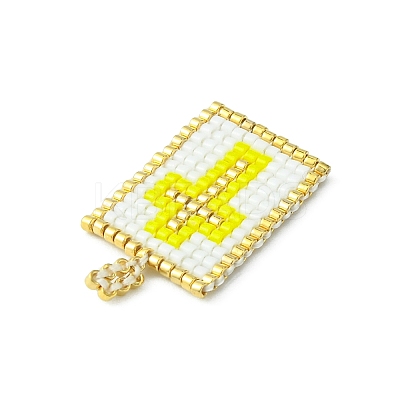 Handmade MIYUKI Japanese Seed Loom Pattern Seed Beads PALLOY-MZ00125-03-1