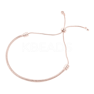 PVD Vacuum Plating Adjustable Brass Slider Bracelet/Bolo Bracelet BJEW-CJ0001-02RG-1