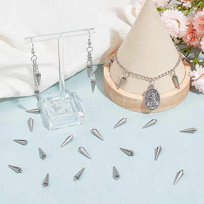 50Pcs 303 Stainless Steel Charms STAS-UN0048-60-1