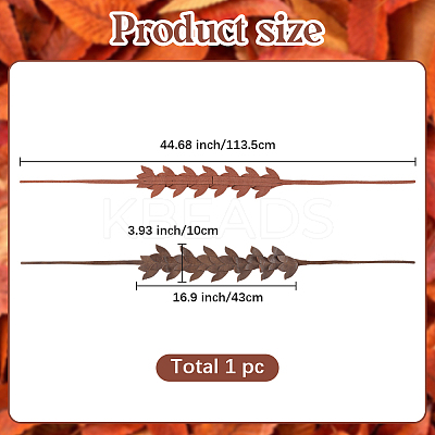 Leaf Leather Headbands OHAR-WH20010-01A-1