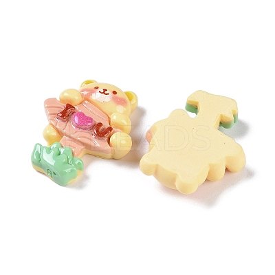 Cartoon Bear Opaque Resin Decoden Cabochons CRES-I031-01-1