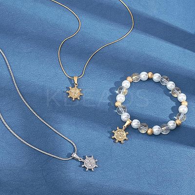 304 Stainless Steel Pendants STAS-UN0015-04-1