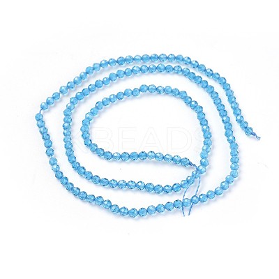 Transparent Glass Beads Strands GLAA-F094-A01-1