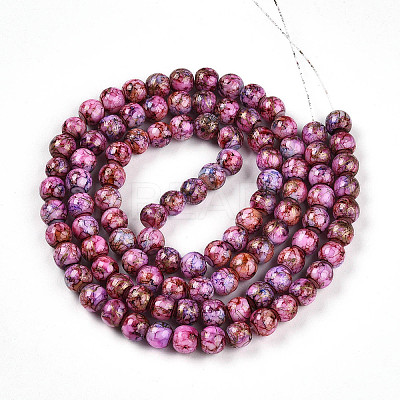 Baking Paint Glass Beads X1-DGLA-N003-8mm-B03-1