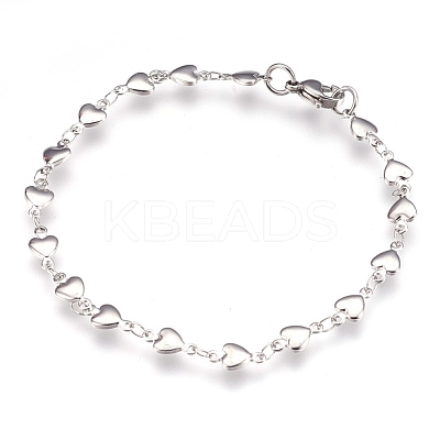 Tarnish Resistant 304 Stainless Steel Link Bracelets BJEW-G596-06P-A-1