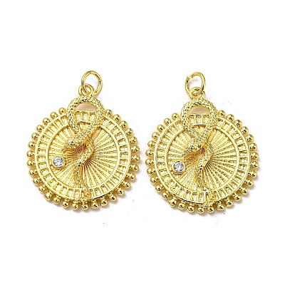 Real 18K Gold Plated Brass Pendants KK-L209-016G-1