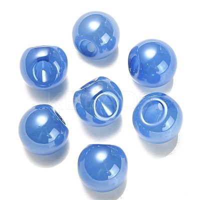 Opaque Acrylic Beads OACR-G012-03B-1