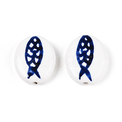 Handmade Porcelain Beads X-PORC-T134-03-1