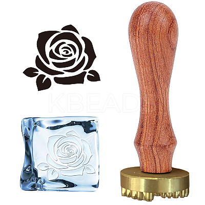 1Pc Golden Brass Stamp Head DIY-CP0006-09A-1