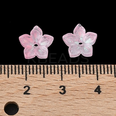 Dyed & Heated Glass Bead Caps X-GLAA-Z019-02A-1