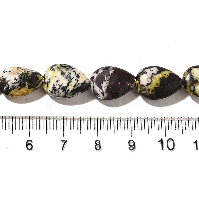 Natural Yellow Turquoise(Jasper) Beads Strands G-I377-A14-1