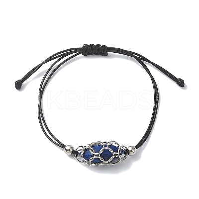 304 Stainless Steel Macrame Pouch Bracelet Making for Stone Holder AJEW-JB01193-01-1