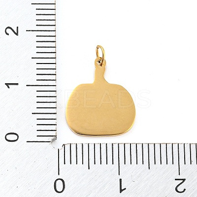 Halloween 304 Stainless Steel Charms STAS-P333-17G-1