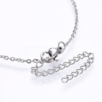 304 Stainless Steel Pendant Necklaces X-NJEW-H486-16P-1