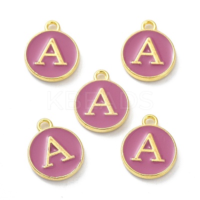 Golden Plated Alloy Enamel Charms ENAM-XCP0001-13A-1